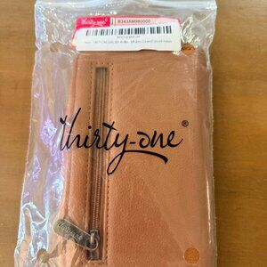 Thirty-one Gifts - Slim Wallet in Caramel Smooth Pebble - NWT